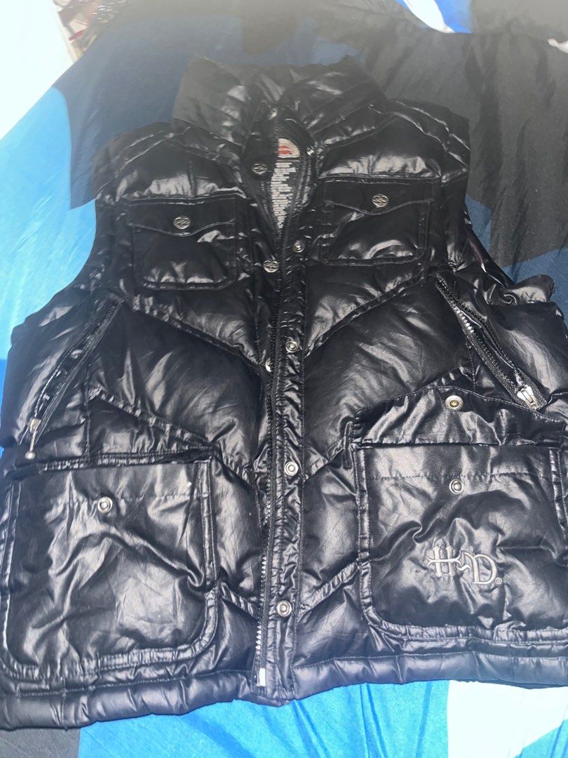 Harley davidson puffer vest Men s Fashion Coats Jackets and Outerwear on Carousell
