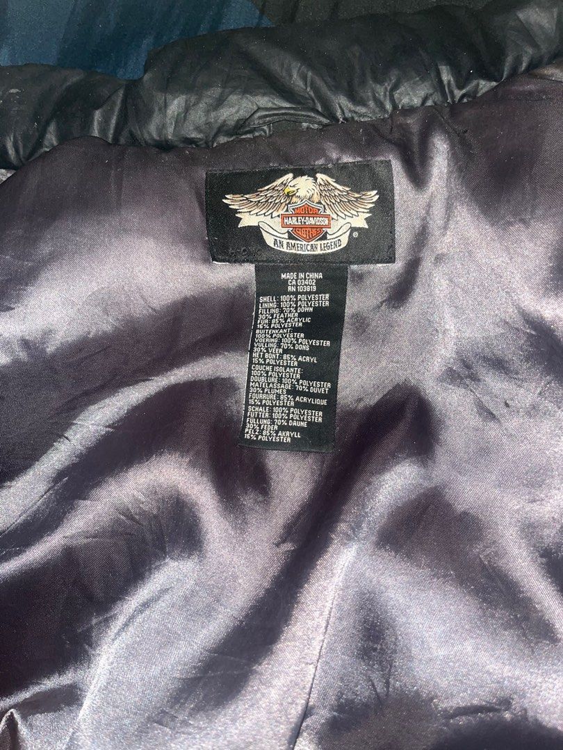 Harley davidson puffer vest top