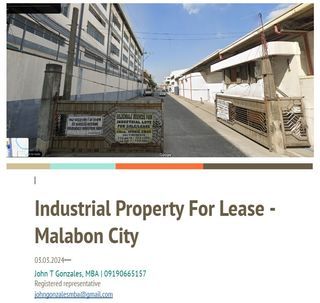 Industrial Lot for Lease (NCR) Goldendale Malabon