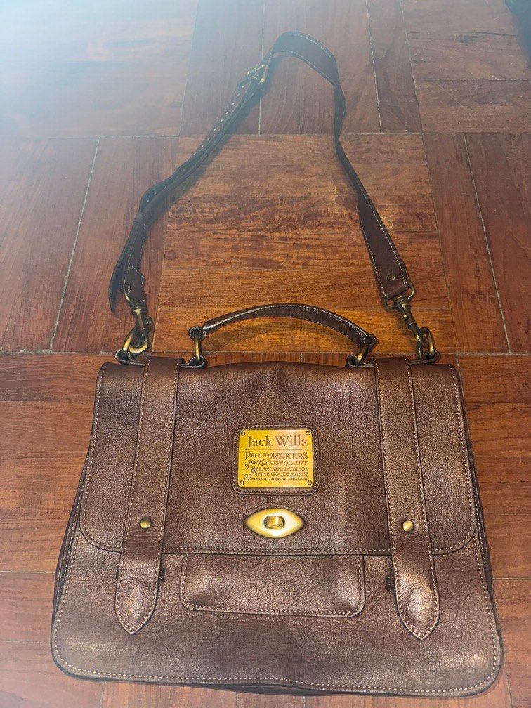 Jack Wills leather handbag me leather crossbody bag leather suitcase messenger bag Jack Wills