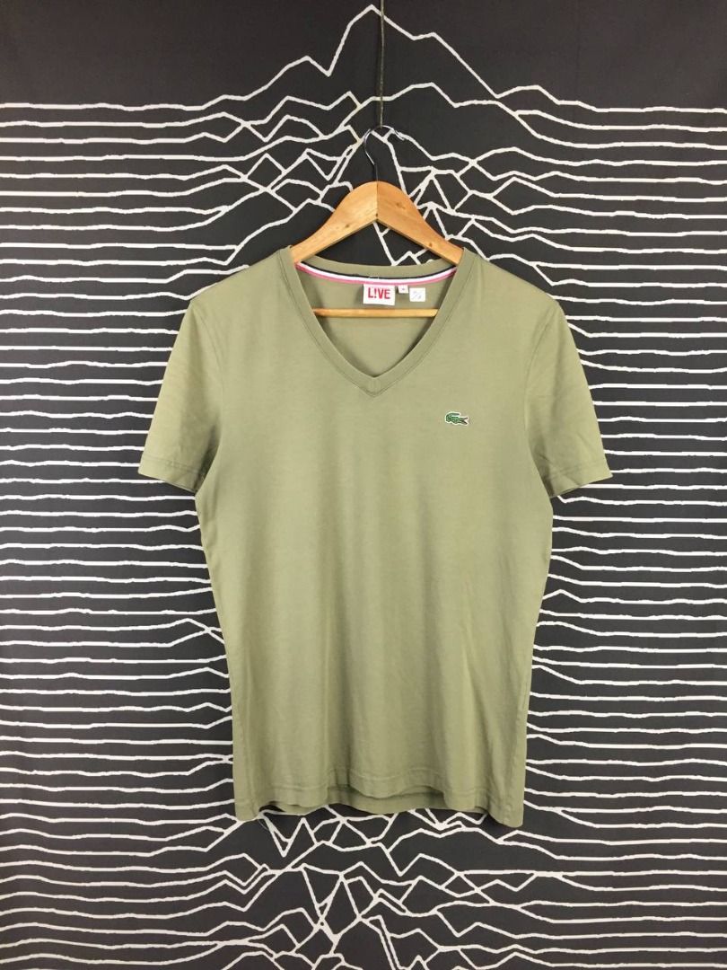 Lacoste live v neck t shirt top