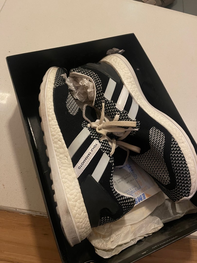 LIKE NEW Y-3 PureBoost ZG Primeknit 'Core Black', Men's Fashion