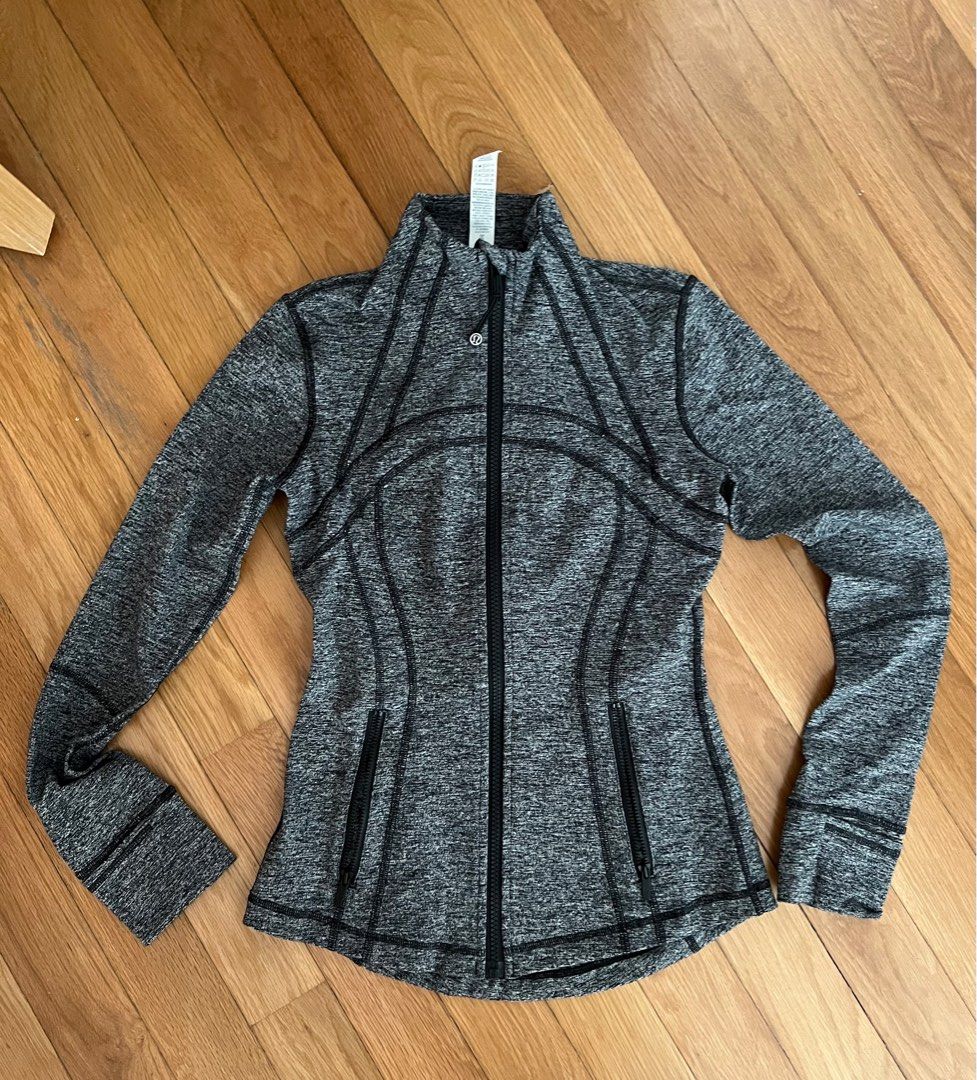 Lululemon Define Jacket Heathered Grey Women s Fashion Activewear on Carousell