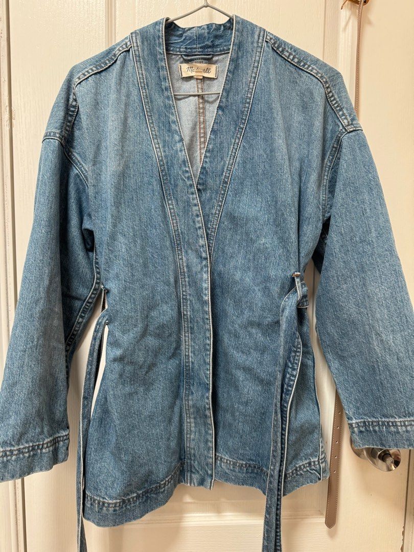 Madewell denim wrap jacket clearance