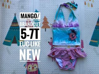 Mango brandcut kids 2pc two piece swimwear swimsuit 5-7t