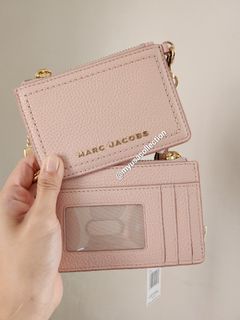 Marc Jacobs Flat Top Zip Wristlet in Peach Whip
