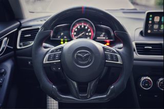 Mazda 3 Carbon Fiber Steering Wheel 2014 to 2016