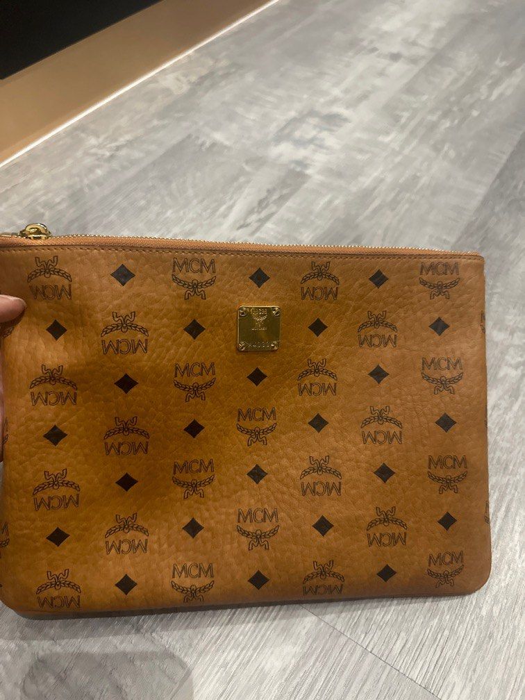 MCM Clutch Bag Women s Fashion Bags Wallets Clutches on Carousell
