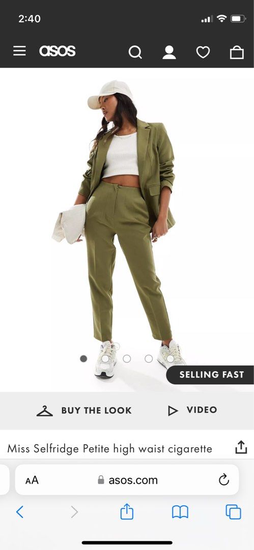 Miss selfridge petite trousers sales