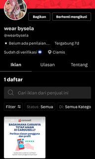 (Kategori: ) berada di . Dikirim oleh imaesaroh031 (ID iklan 1298405449, Gambar 1). Deskripsi: .