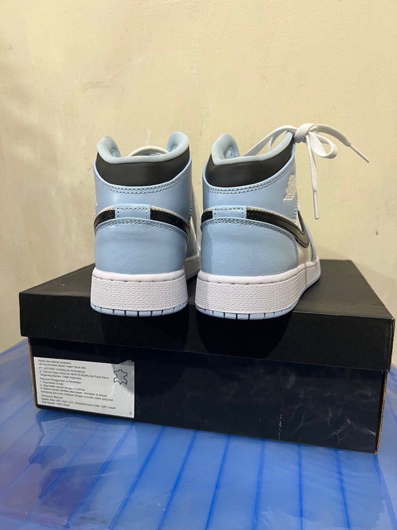 Nike Air Jordan Mid Ice Blue Womens (100% Original), Fesyen