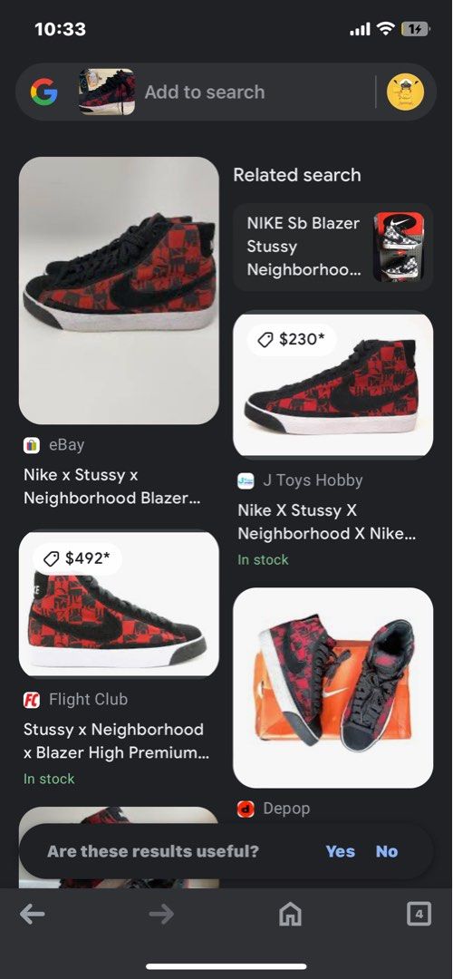 2008 Nike x stussy x neighborhood blazer high Men s Fashion Footwear Sneakers on Carousell