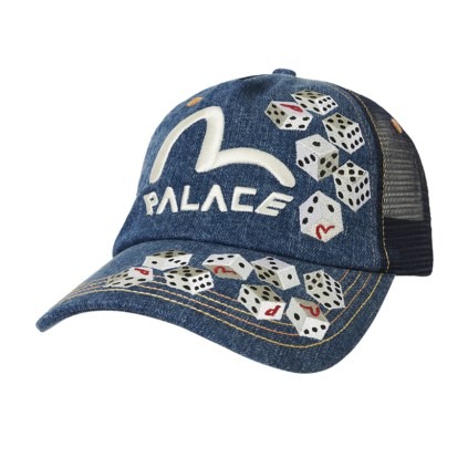 Palace evisu denim mesh cap spring 2024 palace skateboards, Men's