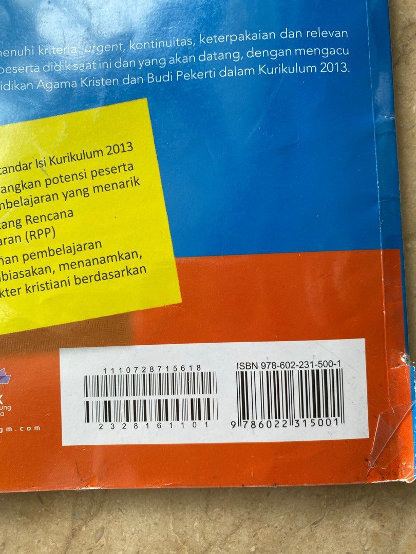 Pendidikan agama kristen budi pekerti buku alat tulis buku