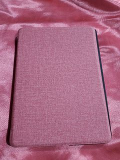 Pink Fabric Kindle Case with Strap for Kindle Paperwhite 5 (11th Generation)