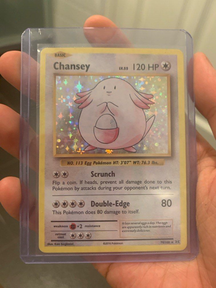 Pokmon Chansey 2016 70/108, Hobbies & Toys, Memorabilia & Collectibles,  Vintage Collectibles on Carousell
