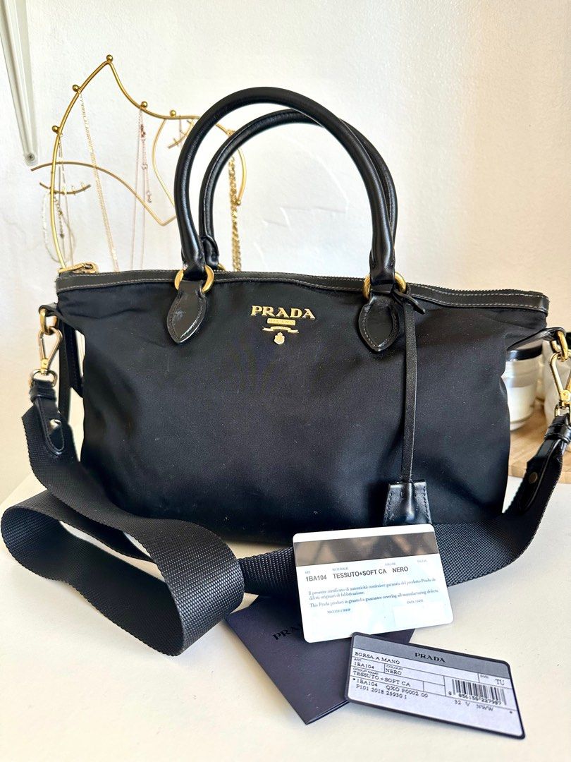 Prada Tessuto Nylon 2 way bag Luxury Bags Wallets on Carousell