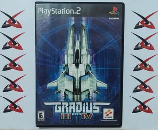 PS2 PlayStation 2 Game Gradius III and IV Gradius 3 & 4 NTSC U/C