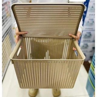 Rattan Inspired Storage Basket