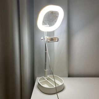 Ring Light Desk Lamp with Phone Holder Stand