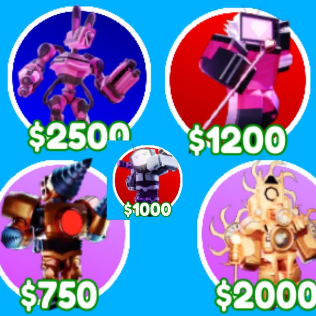 Roblox Toilet Tower Defense cheap units, Video Gaming, Video Games ...