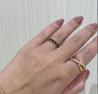 SALE💖 PANDORA ETERNITY ROW RING 900 • ROSEGOLD CROSSOVER BAND RING 999