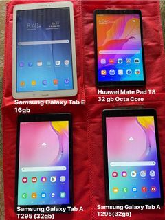 Samsung galaxy Tablet and huawei mate pad t8