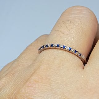 Sapphire Ring. Size 7. 18K plated.