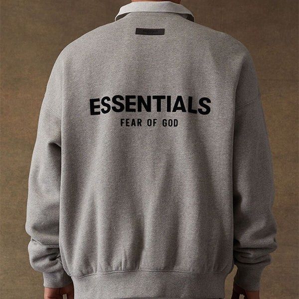 Size M | FEAR OF GOD Essentials Felt Logo Crewneck Sweatshirt Dark ...