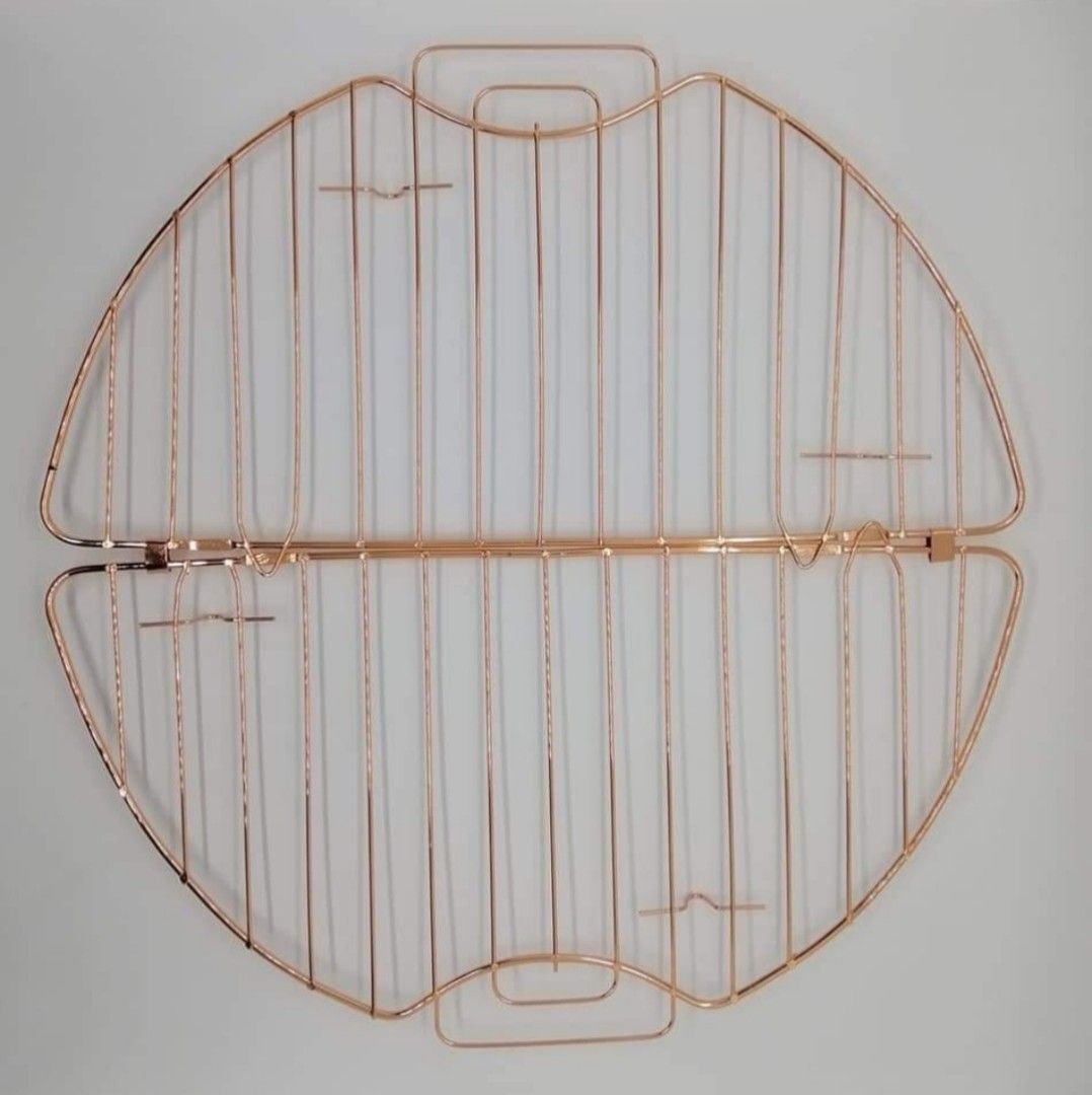 Stainless Steel foldable cooling rack (Category: Bakeware) located in Paranaque City. Submitted by missteks1016 (Listing ID 1298297475, Image 1). Description: comes in 2 colors: rosegold & gold.