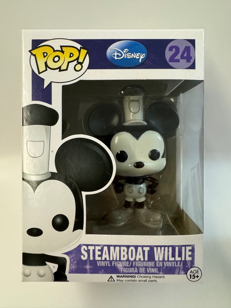 Steamboat Willie Funko Pop Disney 24 Mickey Mouse Vaulted Hobbies Toys Toys Games on Carousell