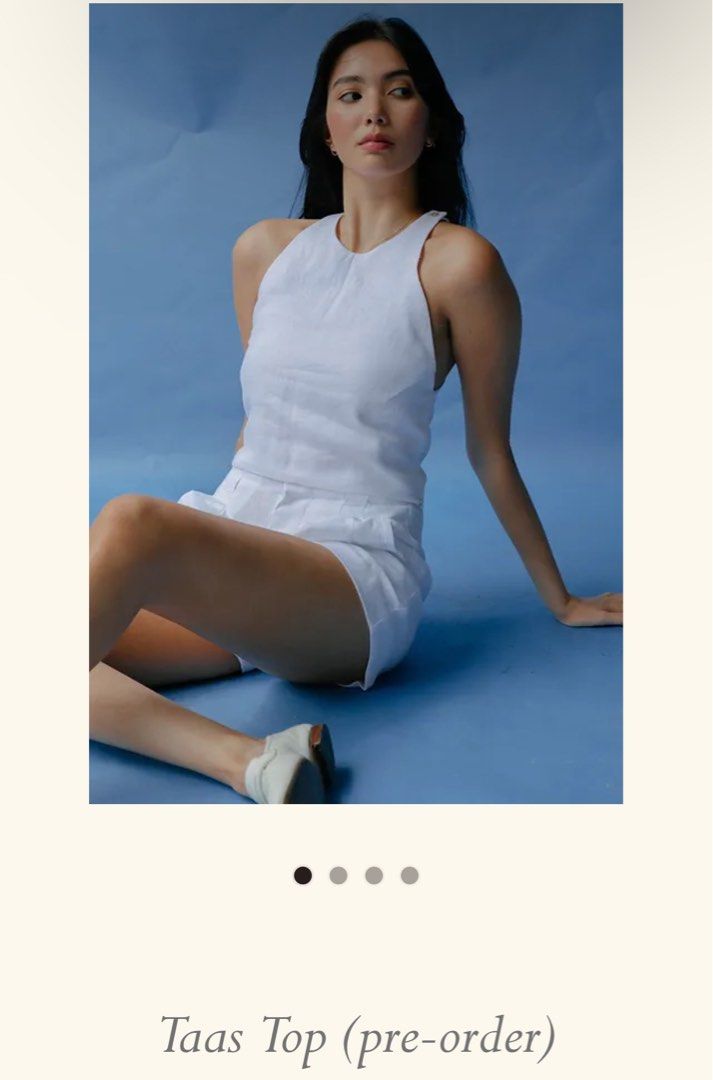 SWAP: Araw Taas Top (Category: Sleeveless) located in Paranaque City. Submitted by biamo (Listing ID 1298452496, Image 1). Description: I currently have a size XS, a bit too tight on me and worn twice. Open to swap a Size Small 🍒.