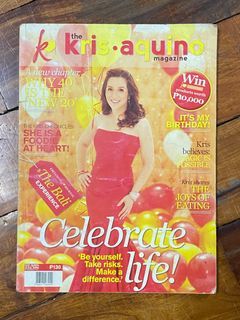 the Kris Aquino Magazine - The Joys of Eating / Magic is Possible / It’s My Birthday - Preloved