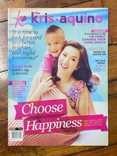the Kris Aquino Magazine - Kim Chiu / Kuya Josh / Kenneth Cobonpue / Choose Happines - Preloved