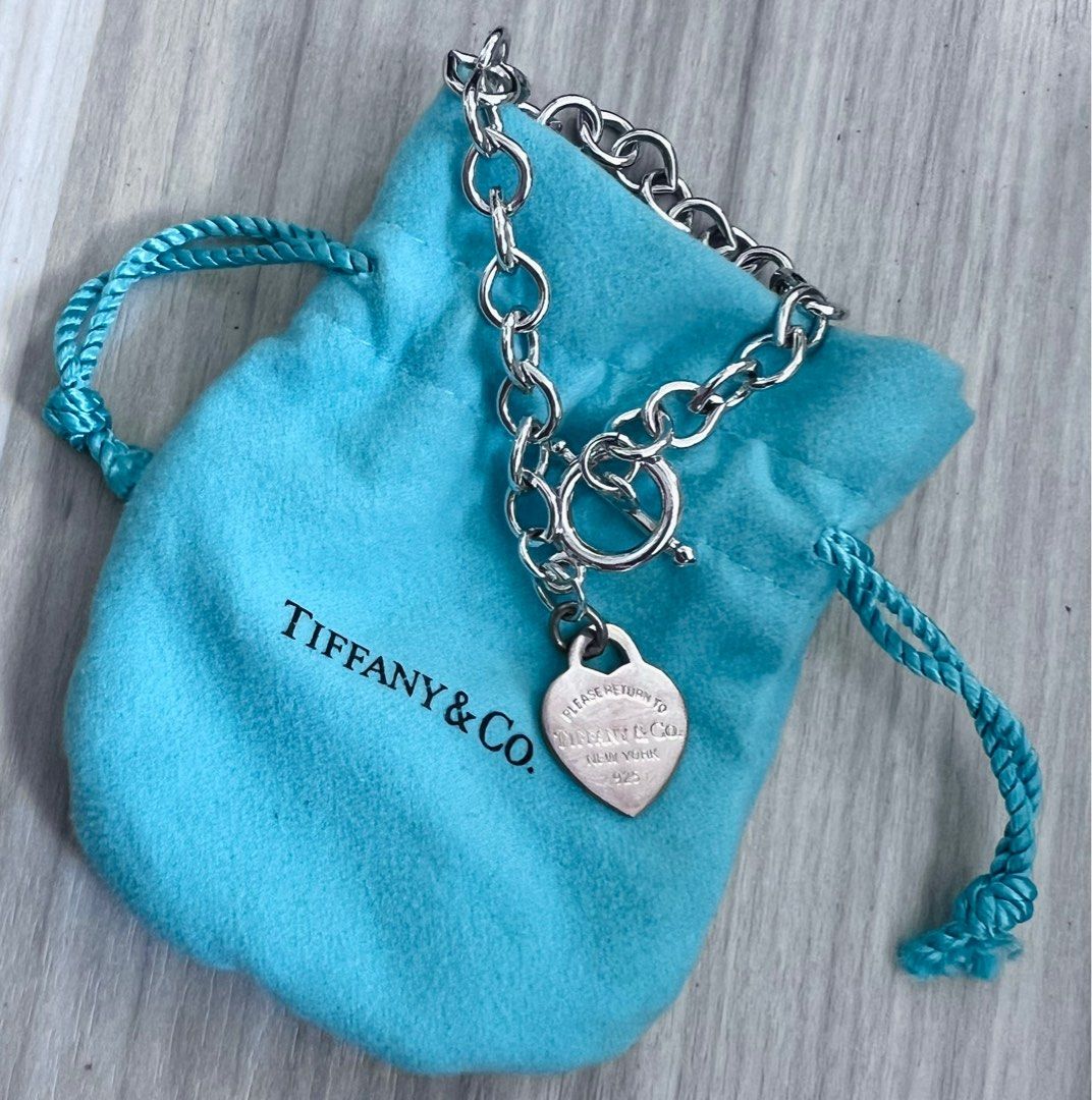 Tiffany heart lock charm top