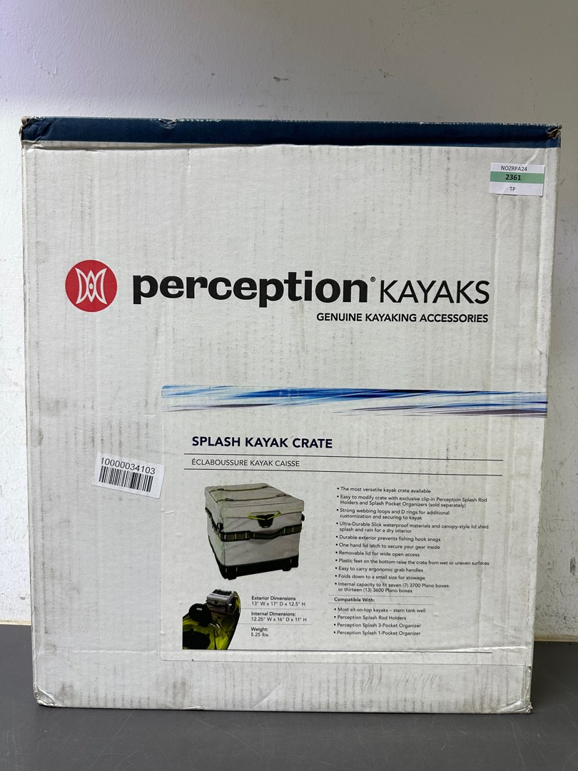 TP-Perception Kayak Splash Crate, Furniture & Home Living, Bathroom &  Kitchen Fixtures on Carousell