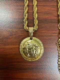 VERSACE Medusa necklace coin