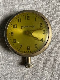 Vintage Ingraham Mechanical Wind Up Pocket Watch For Repair