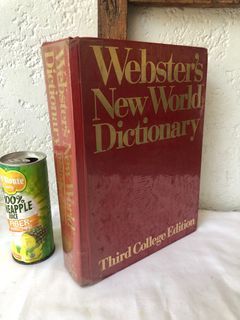 Webster's Dictionary Third College Edition  1988-91
