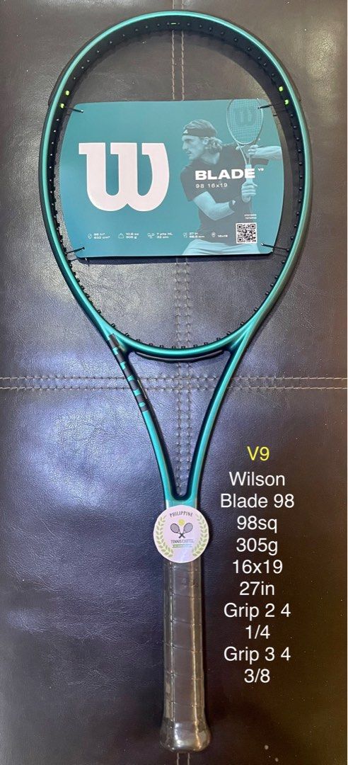 BLADEv9 16×19 グリップサイズ2 ウィルソン ブレード 98 グリップサイズ2 Wilson BLADE V9 16×19