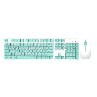 Wireless Mouse and Keyboard (Mint Green)