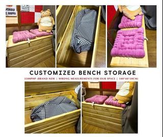 Wooden Bench Storage