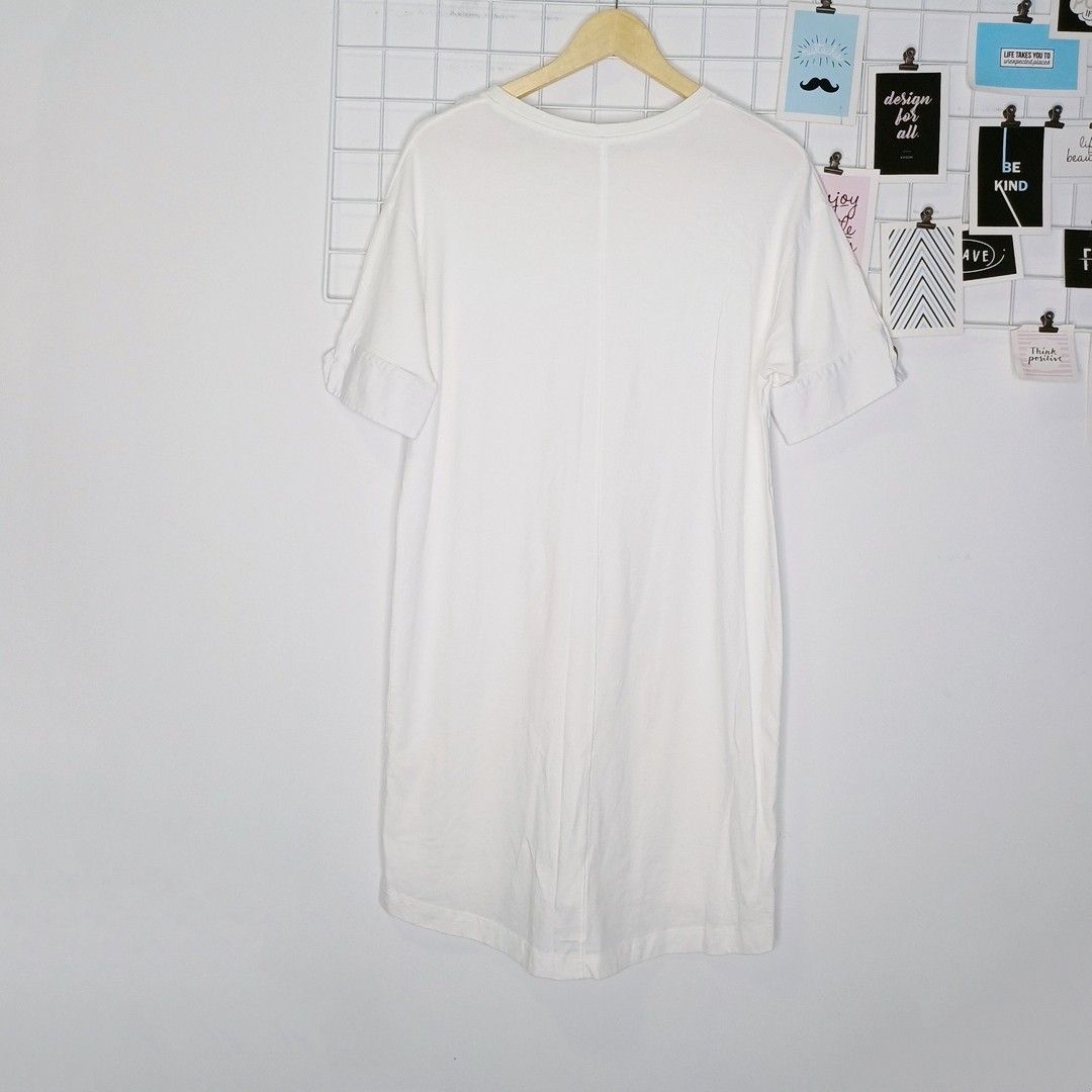 White t shirt dress zara cheap