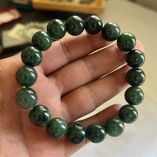 ❌SOLD🔕 Sales are closed ❌🌟12mm Emerald Green Burmese Jadeite 💚 NEW ARRIVAL💚