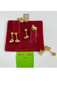 18K Saudi Gold De Roscas Earrings
