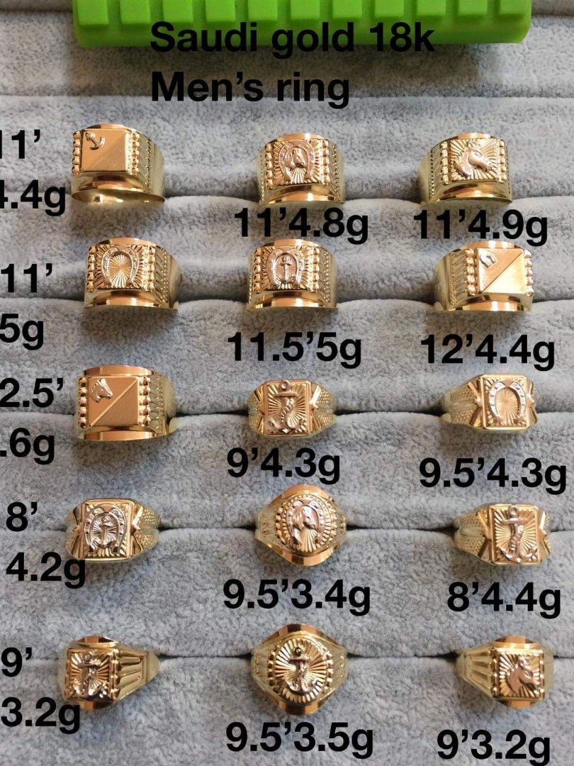 Saudi gold ring for men new arrivals