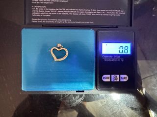 18k Saudi Gold mini heart pendant