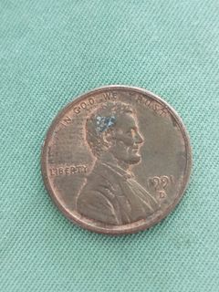1991d Lincoln penny machine doubling on both sides