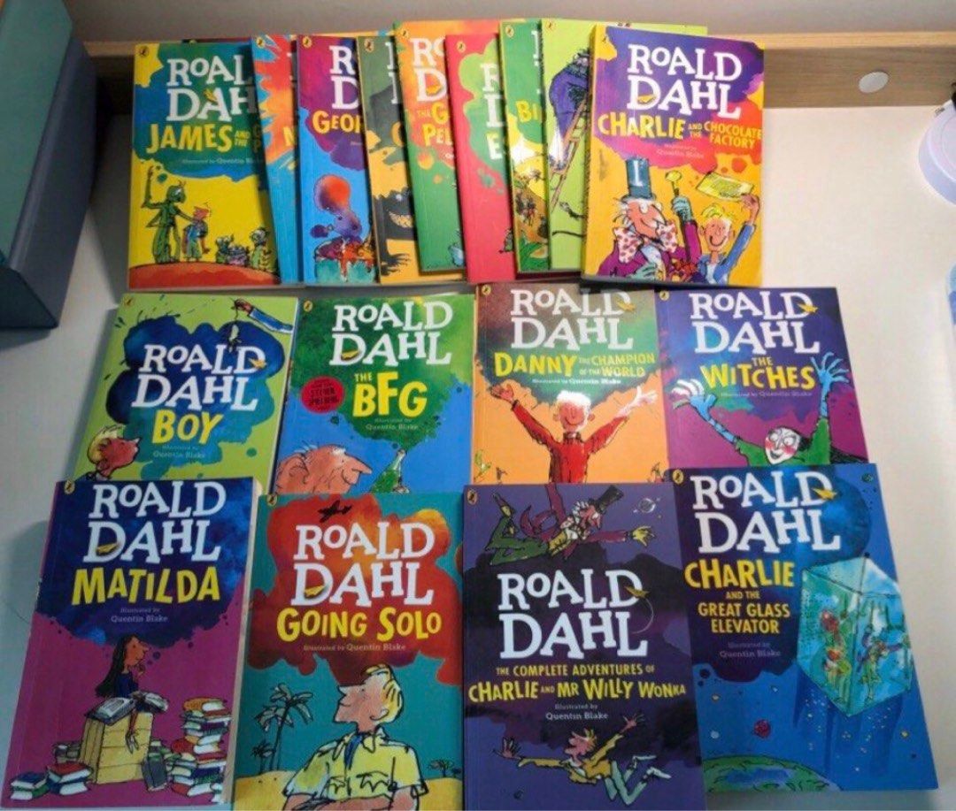20本Roald Dahl set (Matilda, Chocolate Factory), 興趣及遊戲, 書本 