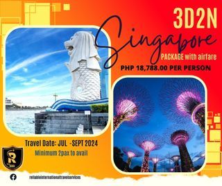 3D2N SINGAPORE FREE & EASY PACKAGE + AIRFARE